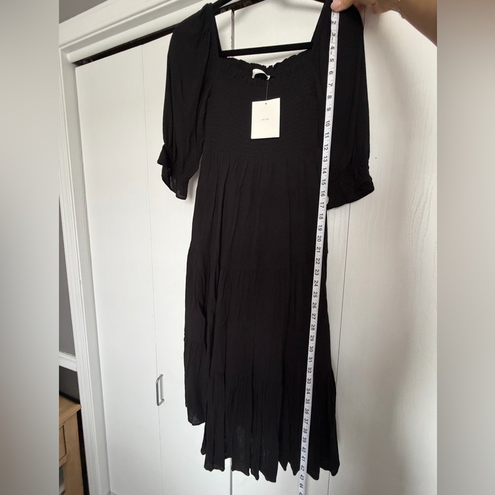 OAK+FORT Black Midi Dress NWT - Picture 6 of 8